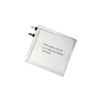 1 mm ultradunne LiPo-batterij 3,7 V 180 mAh 015253 voor slimme kniebeschermers