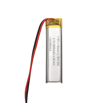 van de Douaneli ion battery ultra narrow for van 3.7V 500mAh 801350 de Lezingspennen