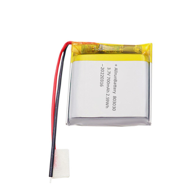 Krachtige medische lithiumbatterij Oplaadbare 3,7 V 700mAh LiPo-batterij