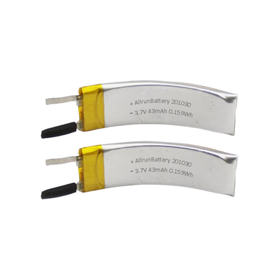 VR-batterij Li-polymeer 3,7 V 43 mAh gebogen oplaadbare batterij LiPo