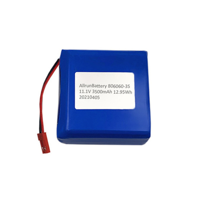 Vierkante 3500 mAh 11,1 V medische lithiumbatterij, oplaadbaar