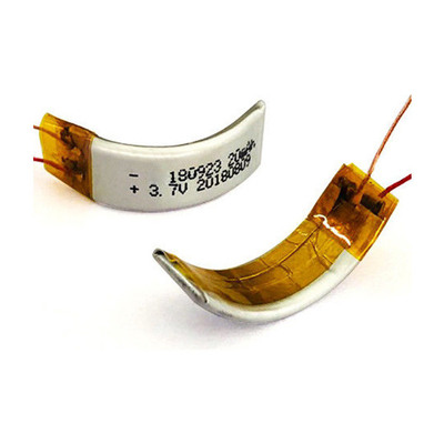 3,7 V 22 mAh aangepast LiPo-batterijpakket gebogen lithium-polymeerbatterijpakket