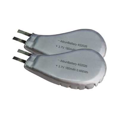 452026 3,7 V 180mAh LiPo-batterij Op maat oplaadbare Li-polymeerbatterij draagbaar