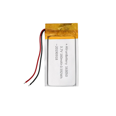 160mAh 163050 oplaadbare lithium-ion-polymeerbatterij 3,7 V