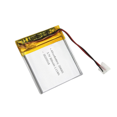 3.7V 300mAh ultradunne LiPo-batterij Aangepaste lithiumbatterij 204050