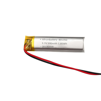 van de Douaneli ion battery ultra narrow for van 3.7V 500mAh 801350 de Lezingspennen