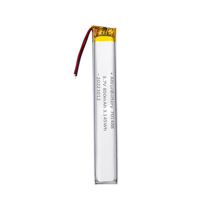 van de Douanelipo van 3.7V 850mAh 701488 de Engte van het de Batterijpak ultra voor Medische apparaten