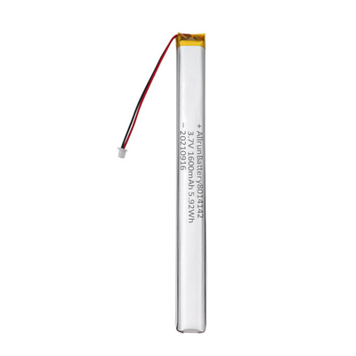 Veilige van de Douanelipo van 3.7V 1600mAh de Batterij ultra Smalle Li-Polymeer Batterijen voor Stemregistreertoestellen