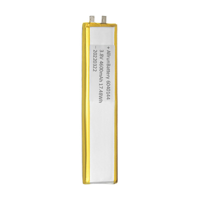 Stabiliteit 4600mAh 3.8V aangepaste LiPo-batterij ultra smal voor detectie-instrument