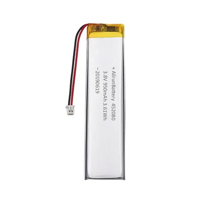 Draagbare elektronica Ultrasmalle LiPo-batterij 3,8 V 950 mAh 452080