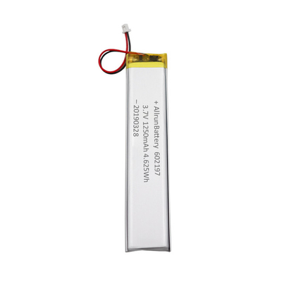 Lichte Ultra Narrow 1C Custom LiPo Batterij 3.7V 1250mAh 602197