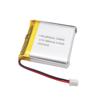 Aangepaste oplaadbare medische lithiumbatterij LiPo 3,7 V 1800mAh