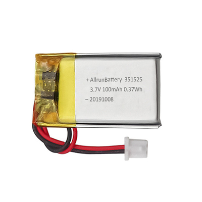 0.37Wh 3.7V 100mAh Mini LiPo Batterij Oplaadbaar Aangepast 351523