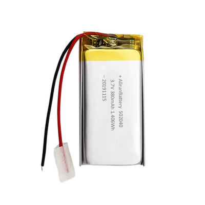 Dunne 3.7V 380mAh LiPo-batterij Aangepaste Li-ion oplaadbare batterij