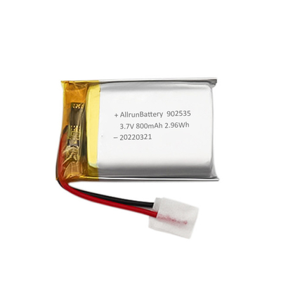 Oplaadbare lichte LiPo-batterij 800 mAh 3,7 V 902535 voor medische apparaten