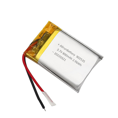Oplaadbare lichte LiPo-batterij 800 mAh 3,7 V 902535 voor medische apparaten