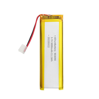 Aangepaste oplaadbare lithium-polymeerbatterij 3,7 V 3000 mAh 903090