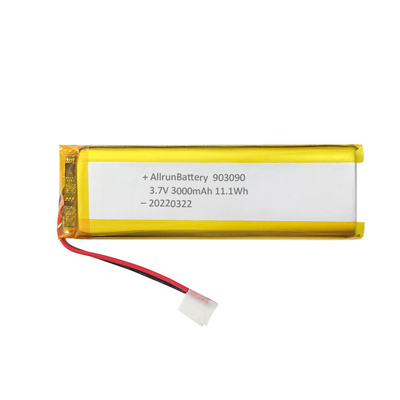 Aangepaste oplaadbare lithium-polymeerbatterij 3,7 V 3000 mAh 903090