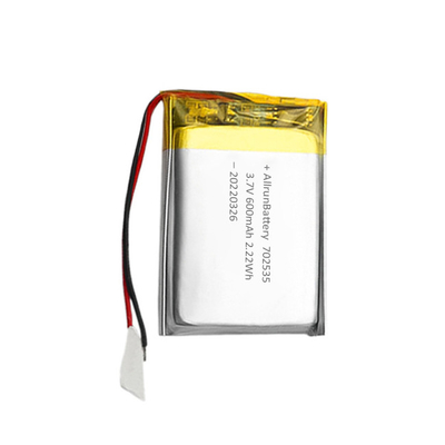 Eencellige lithium-polymeerbatterij 3,7 V 600mAh LiPo-batterij