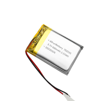 Eencellige lithium-polymeerbatterij 3,7 V 600mAh LiPo-batterij