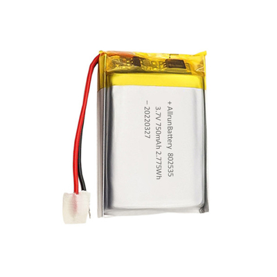 Rechthoek lithium-polymeer batterijveiligheid 3,7 V 750mAh LiPo-batterij