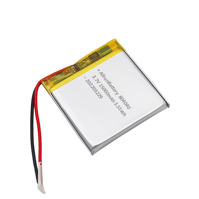Rechthoekige lithium-polymeerbatterij 1500 mAh 3,7 V poly-lithiumbatterij