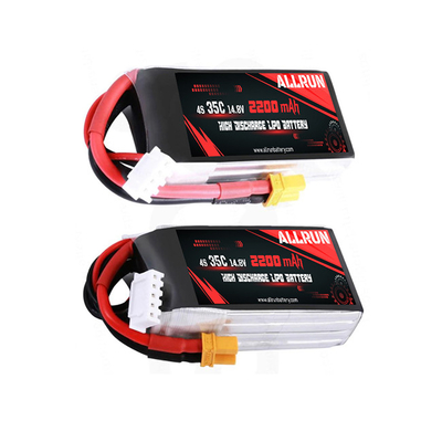 35C 14.8V LiPo-batterijpak Hoge C-snelheid 4S 2200mAh LiPo-batterij