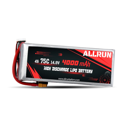 75C 4000mAh 4S LiPo-batterij14.8V LiPo-batterijpakket met hoge C-snelheid