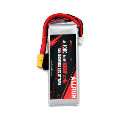 Oplaadbare 100C 1800mAh 4S LiPo-batterij Hoge C-snelheid 14,8V LiPo-batterijpak