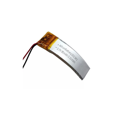 AR gebogen LiPo-batterij 85mAh 3,7 V oplaadbare lithiumbatterij