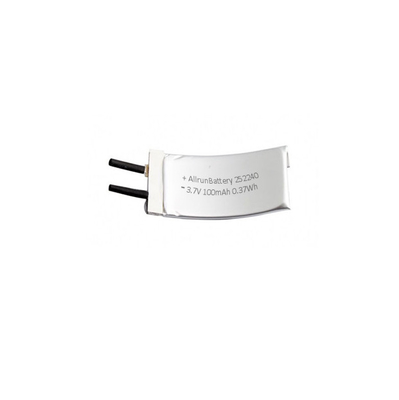 Aangepaste 3,7 V 100mAh LiPo-batterij 1C gebogen lithium-polymeerbatterij