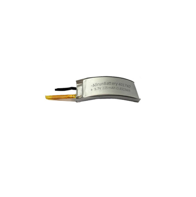 Krachtige gebogen LiPo-batterij 225 mAh 3,7 V lithium-polymeer oplaadbare batterij
