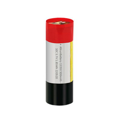 10C 3.7V 500mAh aangepaste LiPo-batterij Lichte cilindrische Li-polymeerbatterij