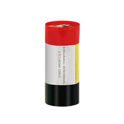 Cilindrische Custom Lipo Batterij 650 mah 3.7 v Li Polymeer Batterij 16350