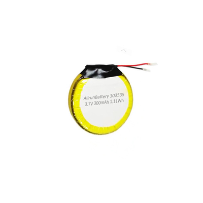 Veilige 3.7V 300mAh LiPo Batterij Rond Lithium Polymeer Batterij Oplaadbaar 303535
