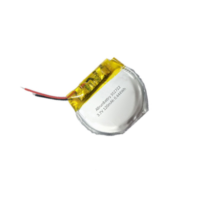 Aangepaste ronde lithium-polymeerbatterij 3,7 V 120mAh LiPo-batterij