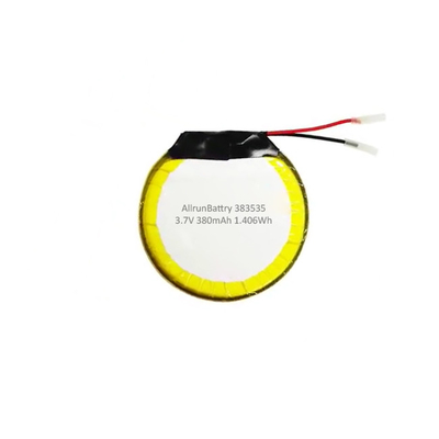 Aangepaste 3,7 V 380mAh LiPo-batterij ronde oplaadbare batterij lithium-polymeer