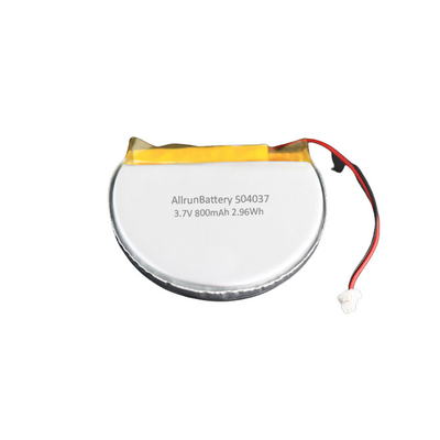 Stabiele 3,7 V 800 mAh oplaadbare batterij Rond aangepast LiPo-batterijpakket