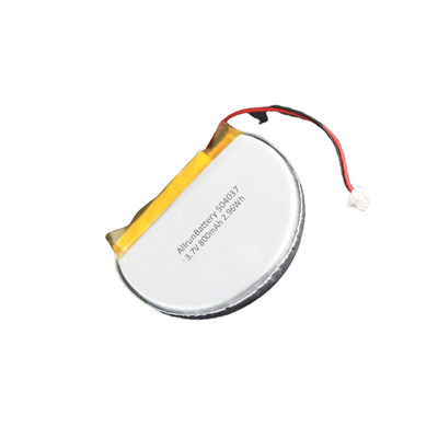 Stabiele 3,7 V 800 mAh oplaadbare batterij Rond aangepast LiPo-batterijpakket