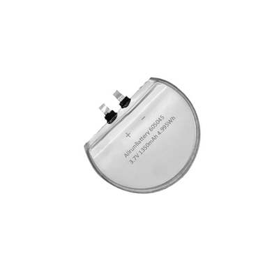 3.7V 1350mAh aangepaste ronde LiPo-batterijcellen oplaadbaar 655045