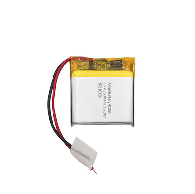 Lichte 3,7 V 250 mAh LiPo-batterij Vierkante lithium-ion-polymeer oplaadbare batterij