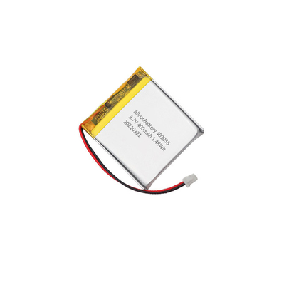 Vierkante LiPo-batterij 400mAh 1C 3,7 V Li-polymeer oplaadbare batterij
