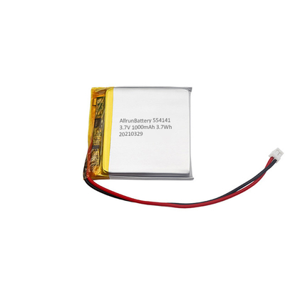 Vierkante oplaadbare lithium-polymeerbatterij 1000 mAh LiPo-batterij 3,7 V
