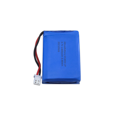 Krachtige 3,7 V 2400 mAh LiPo-batterij 1S2P lithium-polymeerbatterij