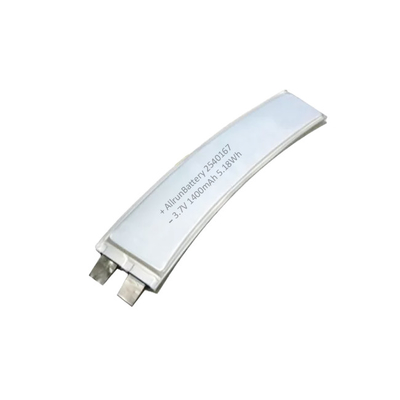 Dunne 3,7 V 1400 mAh aangepaste lithium-polymeerbatterij, vorm 2540167