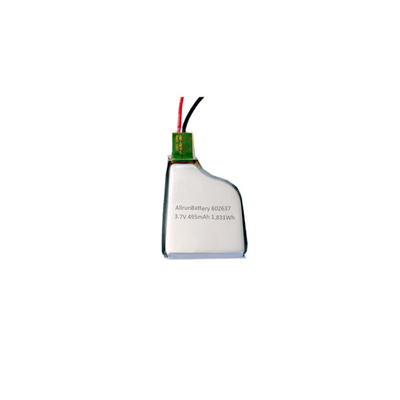 Oplaadbare aangepaste LiPo-batterij 495 mAh 3,7 V lithium-polymeerbatterij