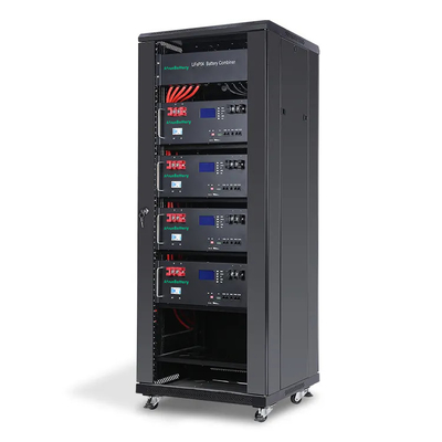 Het stapelbare Rek van de het Reklifepo4 Batterij van de Moduleserver Opgezet voor van het Systeem van de Net Zonnemacht